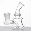 Mini Glass Bongs Water Pipe 3.3 Inch With 14 Female Joint Clear Green Blue Oil Rigs for Smoking