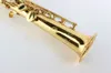 SUZUKI SS-300 Student Series Gold Lacquer Straight Tube Soprano Saxophone B Flat High F Brass Sax With Case And Mouthpiece Free Shipping