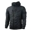 2018 Ny Fashion Mens Jacket Causal Hooded Coats Tunn Windbreaker Zipper Windbreaker Utomhus Män Kläder Plus Storlek