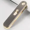 Nuovo accendino ricaricabile HONEST USB caldo accendino antivento ultrasottile in metallo accendisigari elettronico per regalo di moda per uomo e donna