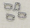 200 pièces breloques de dent pendentif à breloques en argent Antique pour collier fabrication de bijoux résultats 13x17mm