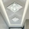 5W LED Spotlights Square Crystal Aisle Ceiling Light Modern Simple Balcony Porch Lamp Corridor Spotlight