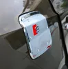 Yüksek kaliteli krom arabanın yakıt tankı dekorasyon örtüsü, Audi Q3 2013-2017 için logolu yağ deposu dekorasyon etiket ABS