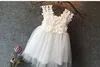 Vieeoease kızlar elbise çiçek çocuk giyim 2018 yaz moda kolsuz yelek dantel prenses parti elbisesi KU1376411589