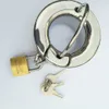 Bdsm penis ring cock ringen rvs scrotum hanger met slot penis ring kuisheidsapparaten bal brancard testikel cock ring seksspeeltje