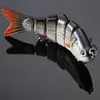 Pesca Wobbler Lifelike Isca De Pesca 6 Segmento Swimbait Crankbait Isca Dura Lento 10 cm 18g Isca Iscas Artificiais Equipamento De Pesca