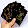 100% Plastic Cards Fluorescence Poker Playing Cards High Quality Durable Night Light Poker Collection Game Cards