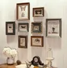 Top Quality Brand 8 pcsset Wooden Vintage Po Frame Sets for Family Baby Love Memory Home Picture Frame Set Home Decor8656167