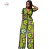 2019 الأفريقي طباعة القطن البدلة امرأة زائد الحجم 2 أجزاء قصيرة أعلى والسروال مجموعة الأفريقية التقليدية dashiki الملابس brw WY1861