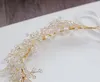 High Quality Gorgeous Sparkling Silver Wedding Diamante Pageant Tiaras Hairband Crystal Bridal Crowns Brides Headpiece Silver With Ribbon