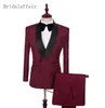 2018 Hommes Costume De Mariage Blazers Masculins Slim Fit Costumes Pour Hommes Meilleur Homme (Veste + Pantalon) Custom Made Business Formal Party Dîner Costumes