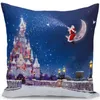 45x45cm Square Pillowlip Cartoon Merry Jul Dekorativ kasta kuddväska för heminredning Sofa Kuddehölje Hot Sale 5 5ZF BB