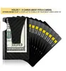 Клип Money Clip Slim Wallet- Yinuode Минималистский кошелек с передним карманным кошельком-кошельком-кошелек