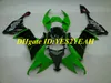 Kit de carénage de moto pour KAWASAKI Ninja ZX10R 08 09 ZX 10R 2008 2009 Ensemble de carénages ABS Cool Green noir + 7 cadeaux KQ03