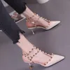 2018 fétichisme des fonds rouges talons hauts chaussures femmes chaussures de mariage rivet mary jane pompes escarpins femme dames lolita gladiateur sandales femmes