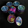 50 mm Rainbow Maze Herb Grinders 3layer Tobacco Grinder Grinter Grinder Clipper Grinder3694908