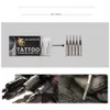 Dragonhawk Kit de tatuaje 2 ametralladoras 40 tintas de color agujas de alimentación HW-10GD