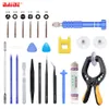 Nieuwe gratis combinatie 24 in 1 Reparatie Gereedschap Kit met scherm Tang S2 Bit Schroevendraaier voor iPhone 7 Tablet PC Mobiele Telefoon Vervangen LCD 100Set / partij