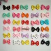 100st Lot 1 4inch Print Flower Hair Bows Clips Ribbon Barrettes Hair Pins For Baby Girls Teens Toddlers Children Kids2345