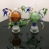 Las cachimbas de cristal de Aeecssories de las pipas Bongs la botella de cristal del humo del agua del dragón de la cacerola doble