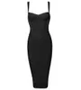 Indrerrme 2017 Mulheres Midi Bandage Dress Sexy Spaghetti Strap Bodycon Club Vestidos Vestidos Atacado