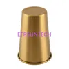 Aço inoxidável Cor De Ouro Tumbler Copos De Metal Acampamento Ao Ar Livre Viagem Beber Café Chá Beer Drinkware QW8095