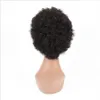 未処理のブラジルのキンキーカーリーフルフルニングレースウィッグベビーヘアアフロ巻き黒人女性のための人間の髪の毛7909390