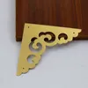 Antique Chinese Brass Corner Bracket Furniture Desk Cabinet Jewelry Box Wooden Case Decorative Hardware Part