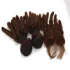 Ren färg # 6 9A Hot Sale Produkter för kvinnor 2st Wefts med 1 st Lace Closure Virgin Hair Dubbeldragen hår Wefts Extensions