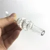Vara de equipamento de vidro de 6 polegadas mini néctar com pontas de filtro de favo de mel transparente pirex grosso testador tubo de palha de vidro tubos de água