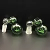 3 kolory szklane popiół łapacz miski męskie kobiety 10mm 14mm 18mm joint bulbbler calabash szkło ashcatcher miski do szkła zlewki bongs dab platformy