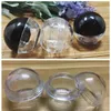 10g Cream jar Empty clear plastic jar special Round shape box nail art jar Clear sample packing container Refillable Bottle F609