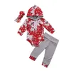 2018 primavera neonato vestiti per bambina cotone manica lunga floreale con cappuccio pagliaccetto tutina top + pantaloni lunghi + fascia 3 pezzi set di abbigliamento per bambini