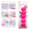 5 PCS Nail Art Soak Off Cap Gel UV Polonês Verniz Removedor Removível Wraps Reutilizáveis ​​de Borracha Manicure Ferramentas