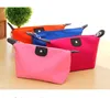 27*12*7 cm Candy color folding cosmetic bags waterproof storage wash bag zipper simple handbag for 10 different colors