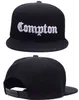 gorąca świąteczna wyprzedaż moda snapback compton czarne czapki męskie masy modne regulowane snapbacki czapki wysokiej jakości czapki ulicznej