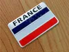 Modebil Styling National Flag 3D Metal Chrome Aluminium Alloy Emblem Badge Klistermärke för Amerikanska Australien Frankrike Tyskland England Italien