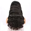 Cheap Fahion Loose wave wigs 1B Black Synthetic Glueless full Lace Front Wig with baby hair4797164