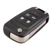 Flip Folding Remote Car Key Shell för Chevrolet Cruze Epica Lova Camaro Impala 2 3 4 5 Knapp HU100 BLADE