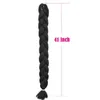 165gpièce couleur pure Crochet Jumbo tresse cheveux 41 pouces tressage cheveux fibres synthétiques Extensions de cheveux 3235221