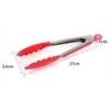 1Pcs Hot Sale Stainless Steel Plastic BBQ Tongs Clip Salad Bread Serving Tongs Kitchen Tools Wholesale Random Color