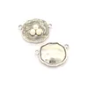 100 szt. Bird Nest Connector Charms z 3 Faux Pearl Egg 22x30mm Dobry dla DIY Craft, Tworzenie biżuterii