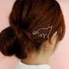 Arrival Lovely Silver Gold Cat Shape Women Girls Hair Clip Clamp Fashion Jewelry Hair Accessories242C