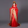 Antiga China Tang Song traje Hanfu imperial concubina vestido Rainha Daming princesa performance de palco estúdio fotográfico Roupa Azul Vermelho Rosa