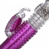 USB wiederaufladbarer G-Punkt-Vibrator, Dildo-Rotation, Schmetterlings-Kaninchen-Vibrator, flexible Silikon-Körpermassage, Klitoris-Stimulation, Sexspielzeug für Frauen