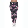 DHL GRATIS!! 10 stks/partij Leggings Vrouwen Bloem Fruit Printing Yoga Work Out Leggings Rekbare Broeken Leggings 8 stijlen Multicolor Broeken