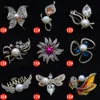 Franse elegante natuurlijke zoetwaterparels broche shell gesneden parel kameo burst broche trui ketting hanger dual-gebruik