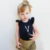 Bébé Fille Barboteuses 2018 New Summer Infant Bébé Vêtements Fly Sleeve Coton Bébé Onesie Enfants Enfants Enfant Enfants Boutique Boutique Vêtements 8 Couleurs