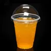 360mlドリンクウェアカップキャップハードプラスチック使い捨てカップフードフルーツジュースカップ透明大型大容量T2I223