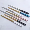 304 Stainless Steel Chopsticks Gold Black Silver Square Chopsticks Bar Restaurant Kitchen Supplies Christmas Party Utensil 18 Color WX9-874